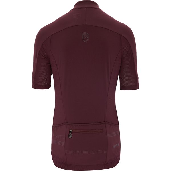 Koszulka rowerowa damska Montella Silvini - bordowy