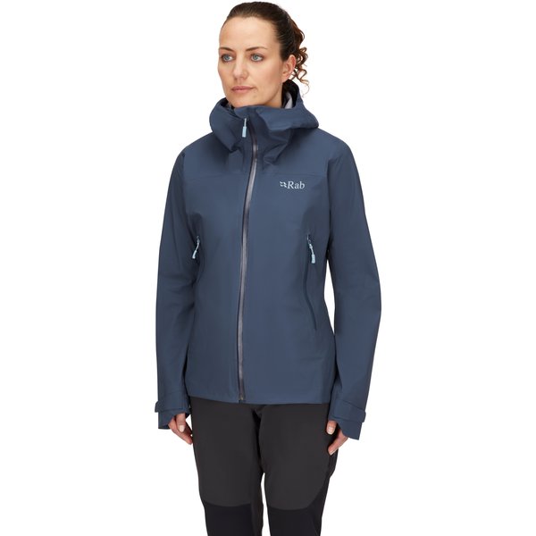 Kurtka damska Downpour Light Rab - Tempest Blue