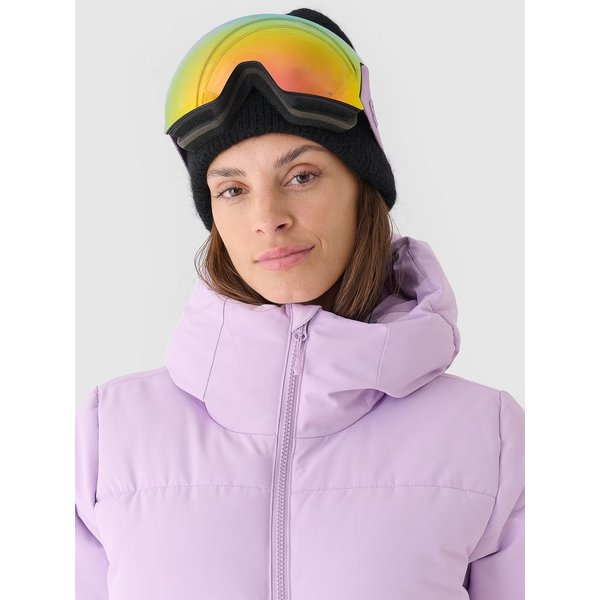 Kurtka narciarska damska TTJAF573 4F - jasny fiolet
