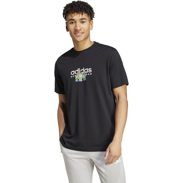 Koszulka męska Codes Linear Graphic Adidas - Black