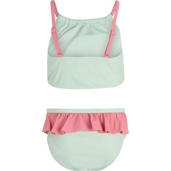 Strój kąpielowy juniorski Sokode Fila - zielony z tęczą