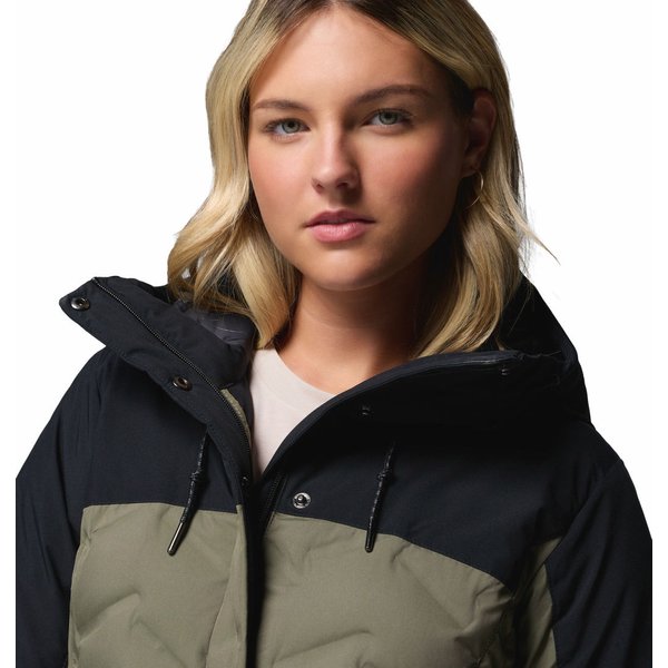 Płaszcz puchowy damski Mountain Croo III Mid Down Columbia - stone green, black