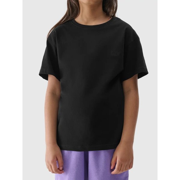 Koszulka dziewczęca TTSHF2332 4F - głęboka czerń