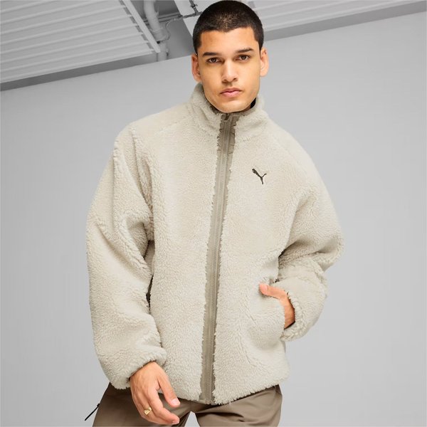 Polar męski Reversible Sherpa Jacket Puma - Alpine Snow