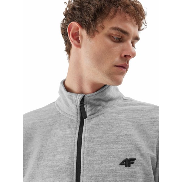 Polar męski 4FAW23TFLEM120 4F - chłodny jasny szary melanż
