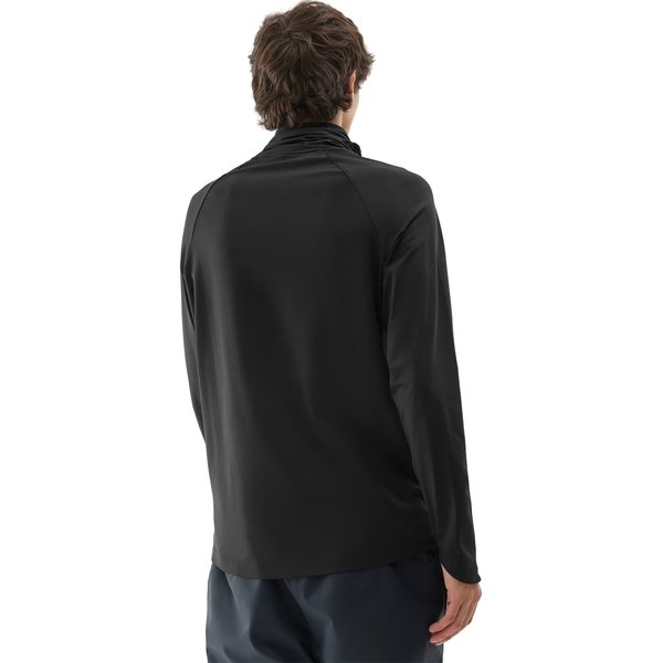 Longsleeve męski 4FAW23UBRUM037 4F - głęboka czerń