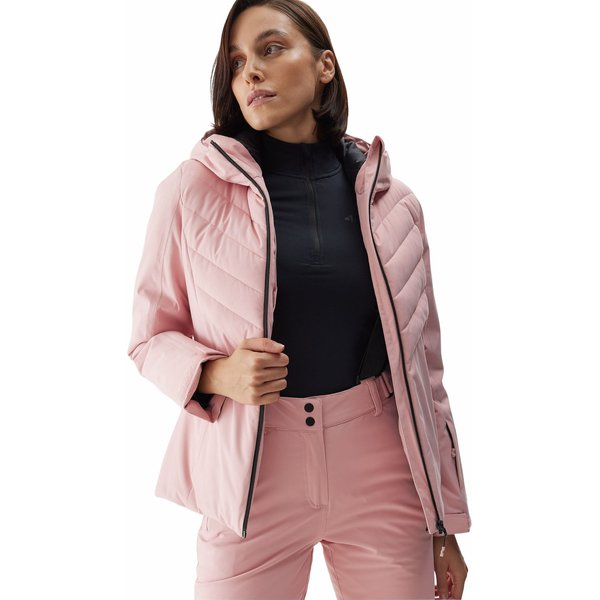 Kurtka narciarska damska 4FAW23TJACF122 4F - jasny róż