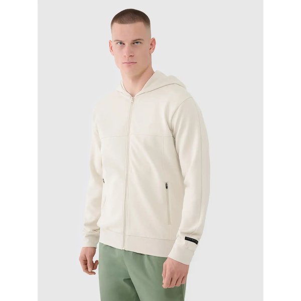 Bluza męska TSWSM1537 4F - kremowy