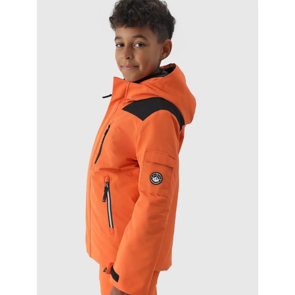 Kurtka narciarska chłopięca TTJAM538 4F - pomarańcz