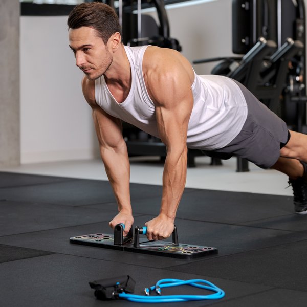 Deska do pompek, wielofunkcyjna z gumami Gymtek