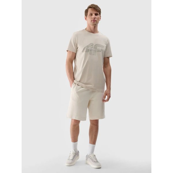 Koszulka męska TTSHM2004 4F - kremowy