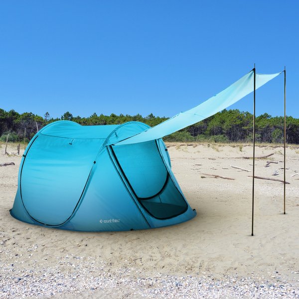 Parawan, namiot plażowy samorozkładający zamykany Canopy Outtec - Canopy niebieski II