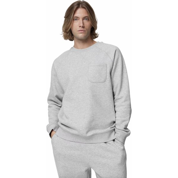 Bluza męska OTHAW23TSWSM680 Outhorn - ciepły jasny szary melanż