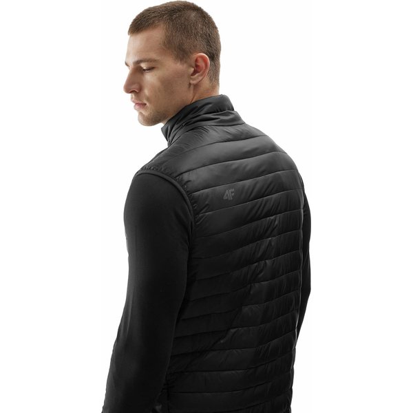 Kamizelka męska 4FAW23TVESM062 4F - głęboka czerń