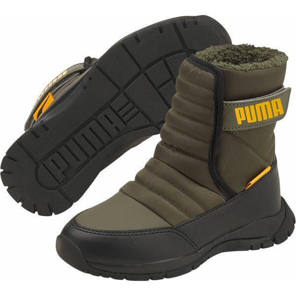 Buty, śniegowce Nieve Boot WTR AC PS Jr Puma - zielone