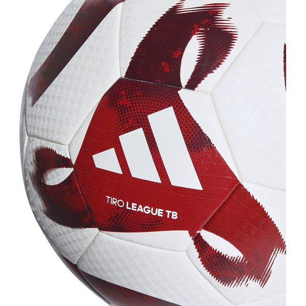 Piłka nożna Tiro League Thermally Bonded 5 Adidas - biały/czerwony
