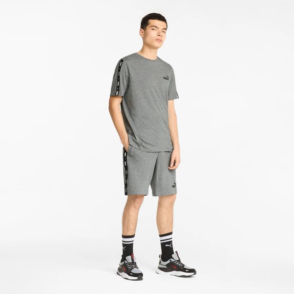 Koszulka męska ESS+ Tape Tee Puma - szara