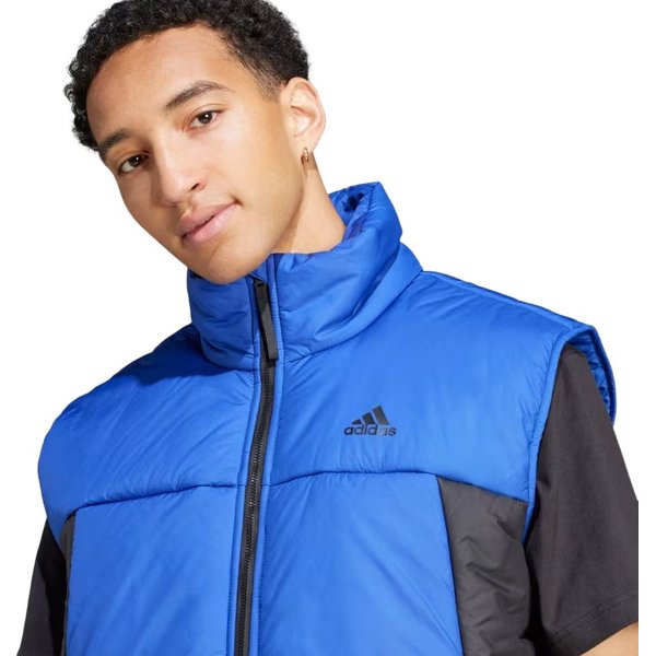 Kamizelka puchowa męska 3-Stripes Puffy Adidas - niebiesko-czarna