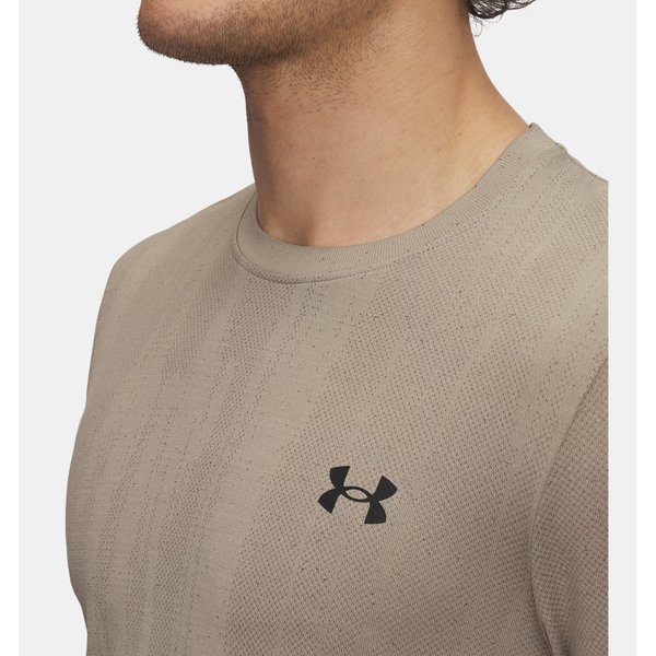 Koszulka męska Vanish Seamless Novelty Under Armour - City Khaki / Black