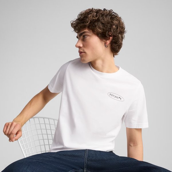 Koszulka męska Graphics 3 Circles Puma - white