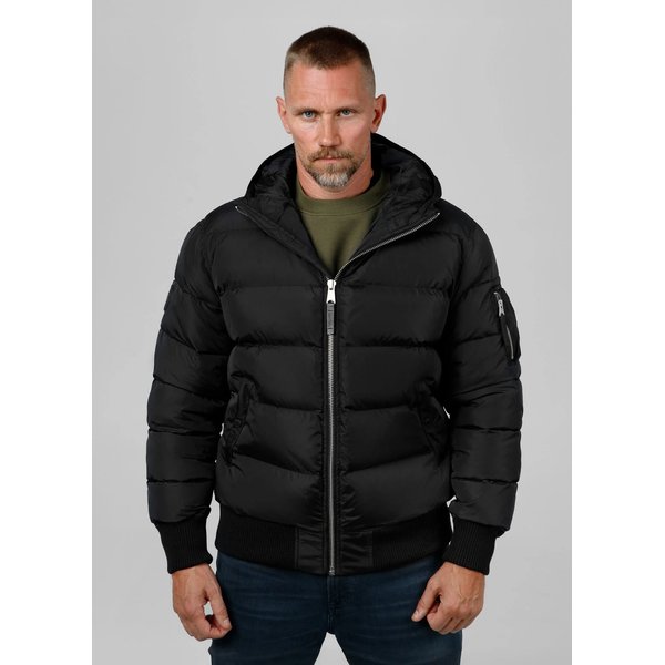 Kurtka męska Gopher Quilted Hooded Jacket Pitbull West Coast - black