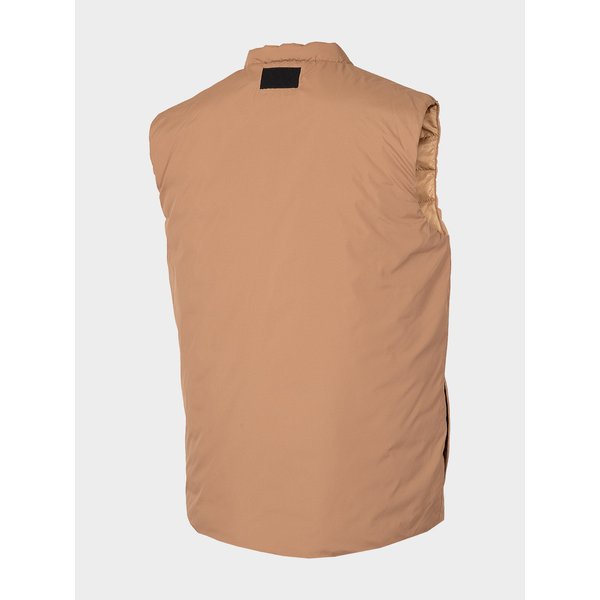 Kamizelka puchowa męska HOL22 KUMP600 Outhorn - brązowa