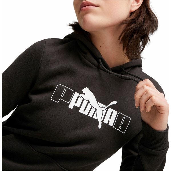 Bluza damska ESS+ Logo Lab Hoodie FL Puma - czarna