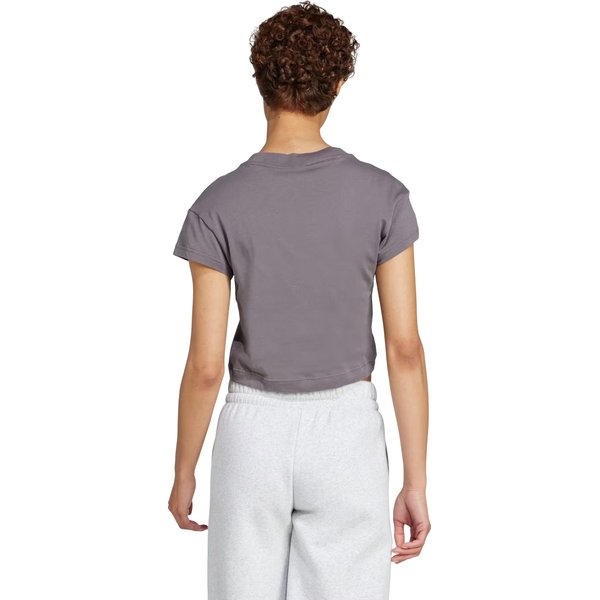 Koszulka, crop top damski Future Icons Small Logo Baby Tee Adidas - grey
