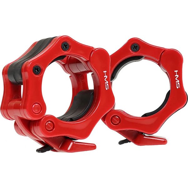 Gryf olimpijski prosty GO685 220cm 50mm z zaciskami ZG1000R HMS