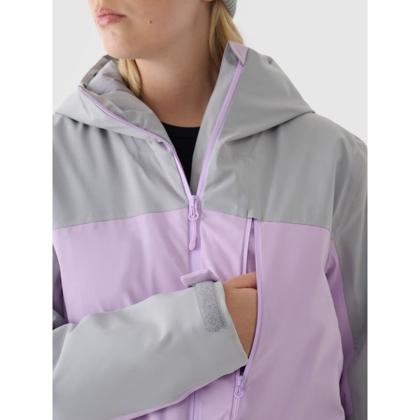 Kurtka narciarska damska TTJAF594 4F - jasny fiolet