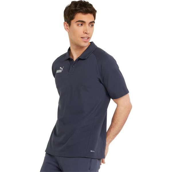 Koszulka męska polo teamFINAL Casuals Polo Puma - granatowa