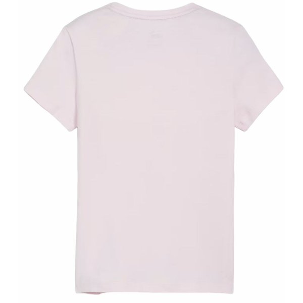 Koszulka juniorska Essentials Logo Tee Puma - różowa