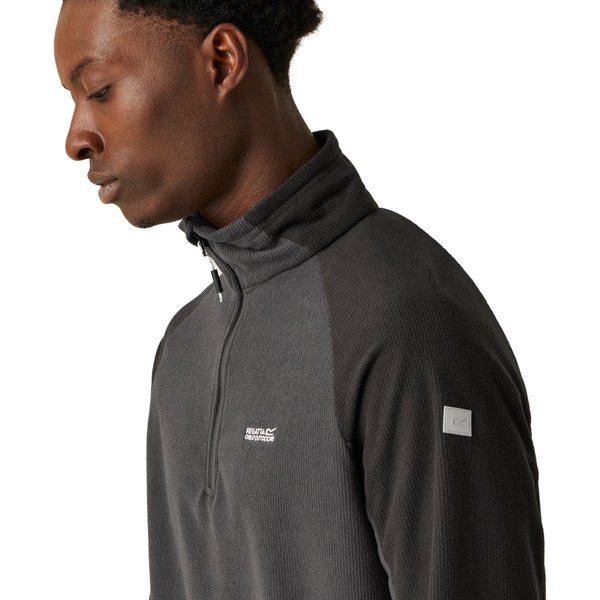 Bluza polarowa męska Elson II Regatta - Ash/Black