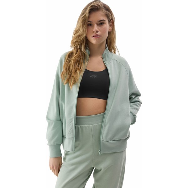 Bluza damska 4FWSS24TSWSF1056 4F - jasna zieleń