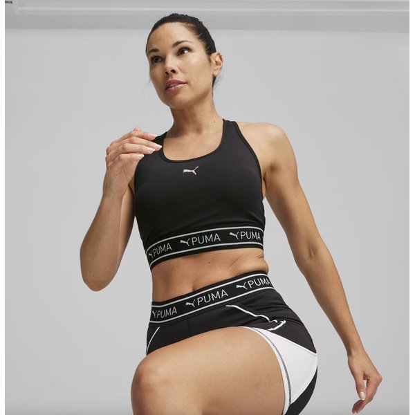 Biustonosz sportowy damski 4Keeps Elastic Puma - Black