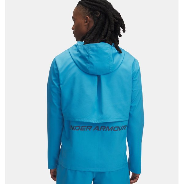 Kurtka męska Storm Run Hooded Under Armour - Ether Blue / Downpour Gray