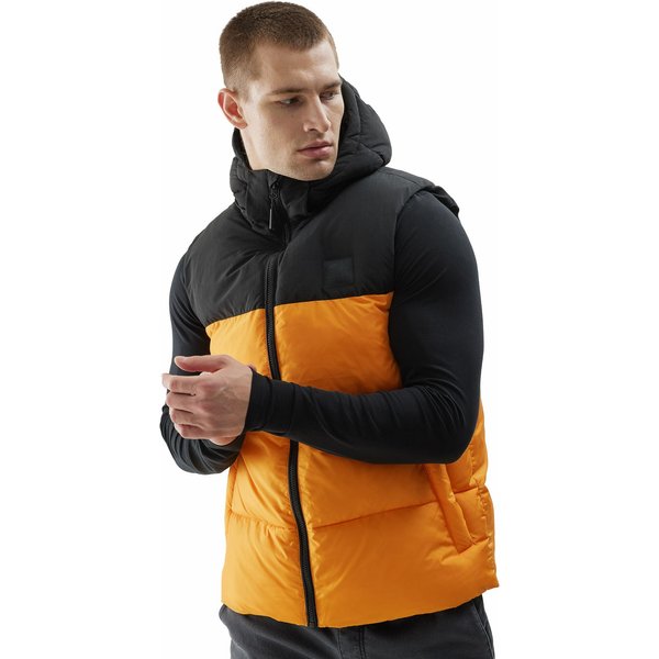 Kamizelka męska 4FAW23TVESM064 4F - pomarańcz