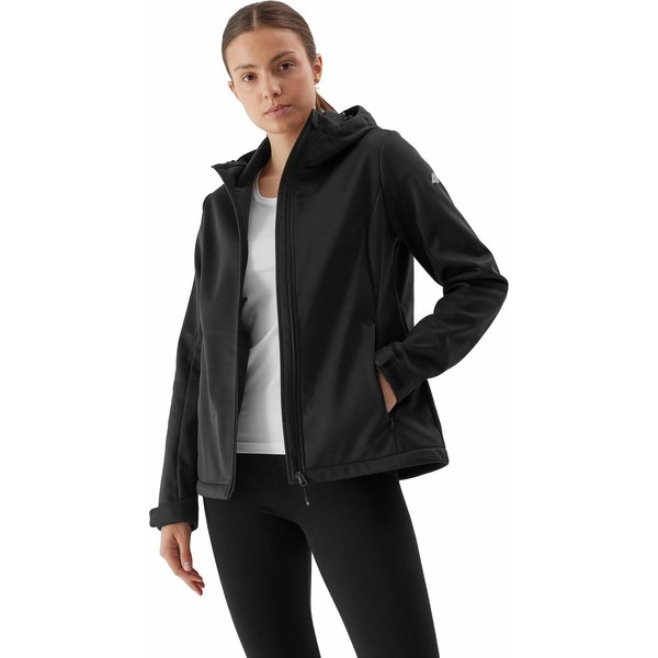 Softshell damski 4FAW23TSOFF178 4F - głęboka czerń
