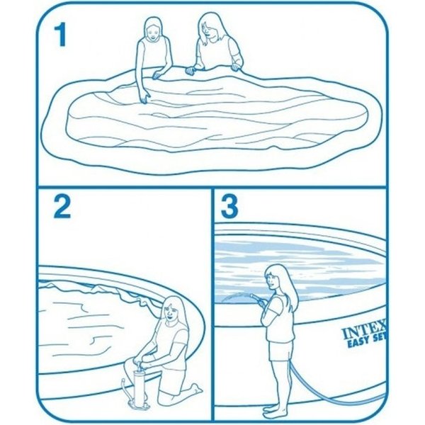 Basen rozporowy 366x76cm Easy Set z pompą 3w1 28132 Intex