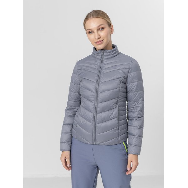 Kurtka puchowa damska H4Z22 KUDP002 4F - denim