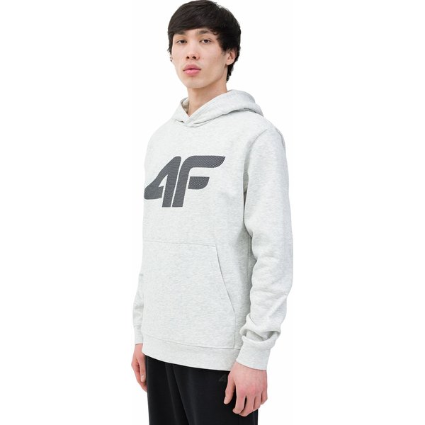 Bluza męska 4FWSS24TSWSM0950 4F - chłodny jasny szary melanż