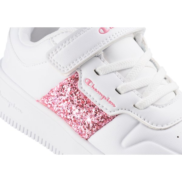 Buty Rebound Platform Sparkle Jr Champion - białe