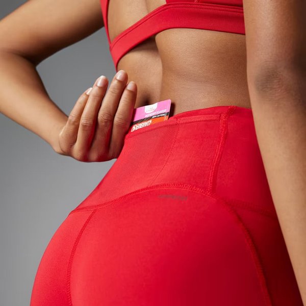 Legginsy damskie Adizero Essentials Full Length Adidas - czerwone
