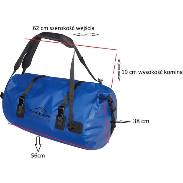 Torba z funkcją plecaka Adventure Bag 65L Fjord Nansen