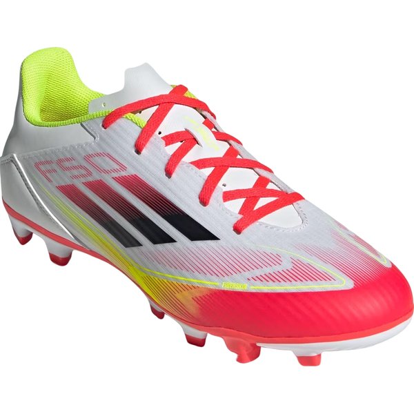 Buty piłkarskie, korki F50 Club FG/MG Adidas - Cloud White/Core Black/Solar Yellow