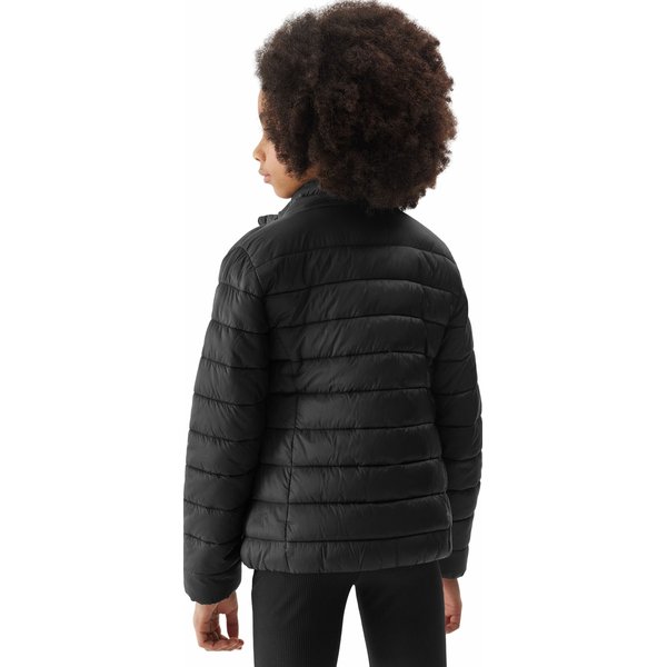 Kurtka puchowa dziewczęca 4FJWSS24TDJAF342 4F - czarny