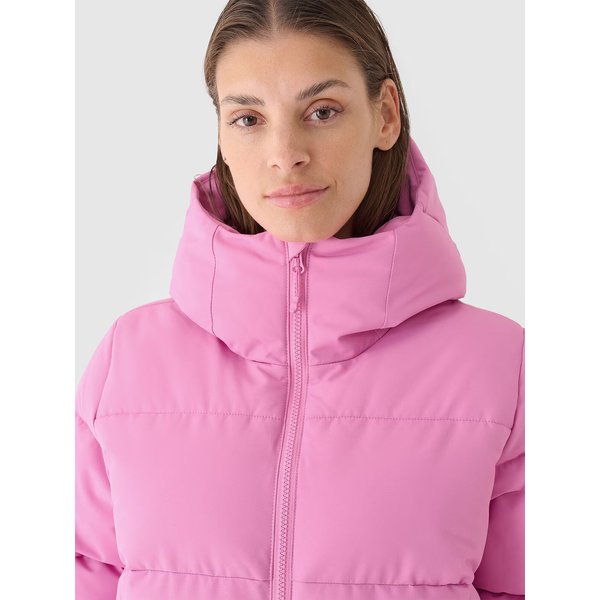 Kurtka narciarska damska TTJAF573 4F - fuksja