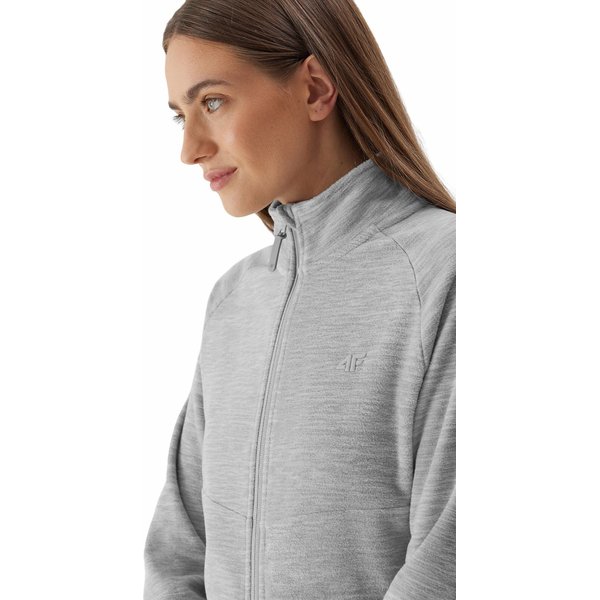 Polar damski 4FAW23TFLEF146 4F - chłodny jasny szary melanż