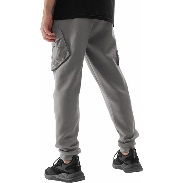 Spodnie męskie cargo 4FAW23TTROM446 4F - szary