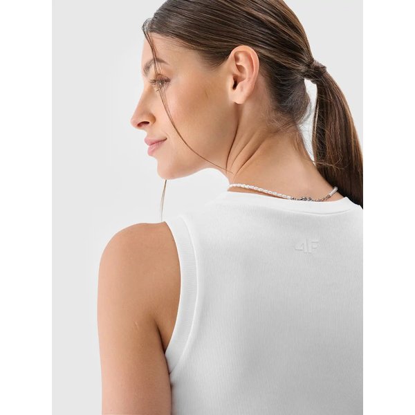 Bezrękawnik damski TSLEF132 4F - biały